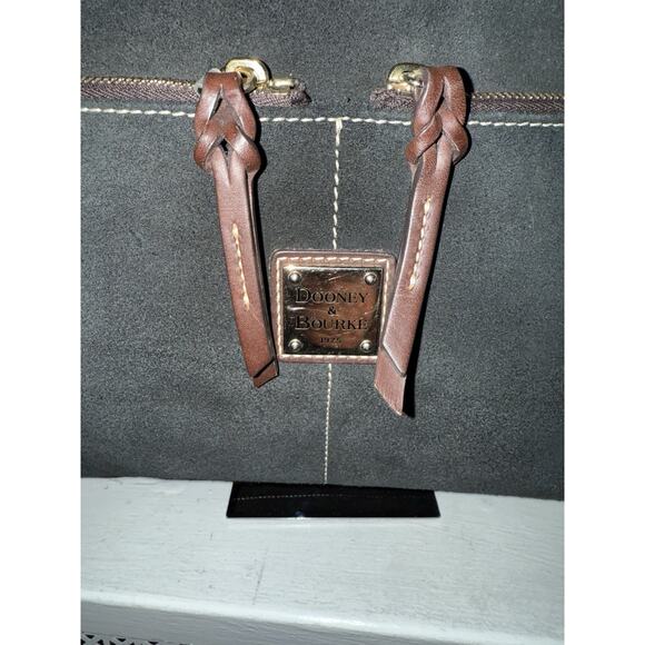 Dooney & Bourke Black Suede Zipper Pocket Sac Purse - Picture 2 of 9